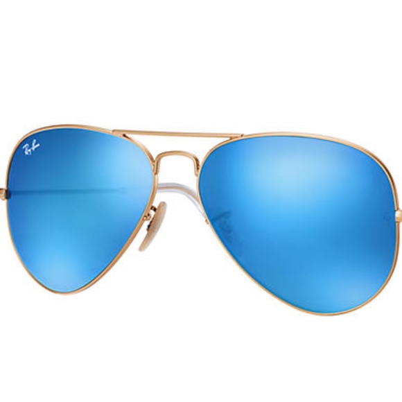 Authentic Ray Ban Aviator Blue Mirrored Lenses main image 5